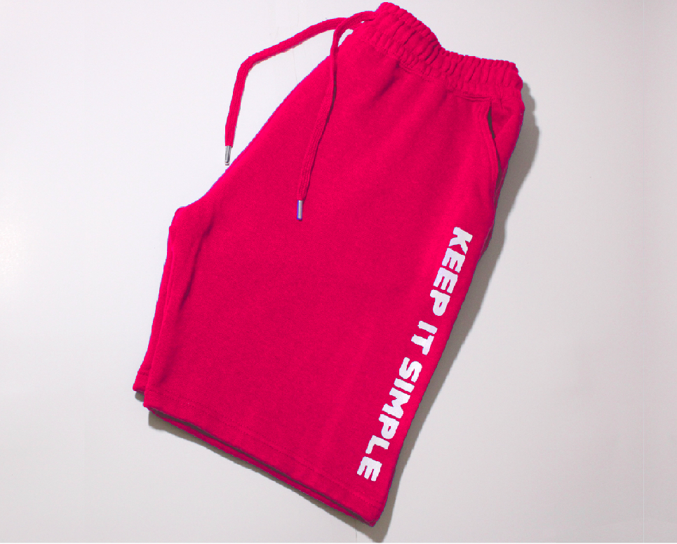 FUCHSIA "KEEP IT SIMPLE" SHORTS