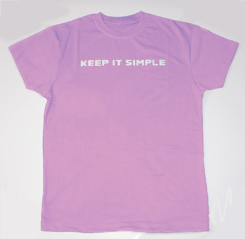 LAVENDER "KEEP IT SIMPLE" T-SHIRT
