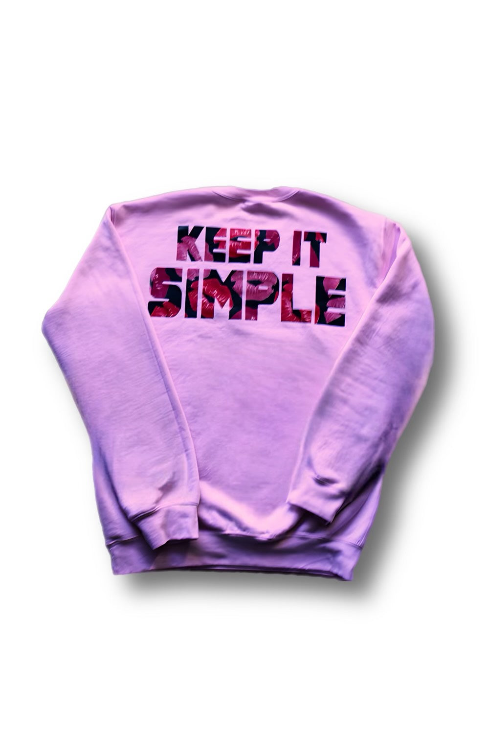 LIGHT PINK KIS SWEATSHIRT