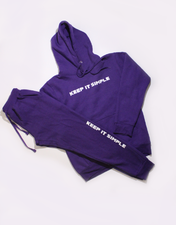 PURPLE "KEEP IT SIMPLE" SWEATSUIT