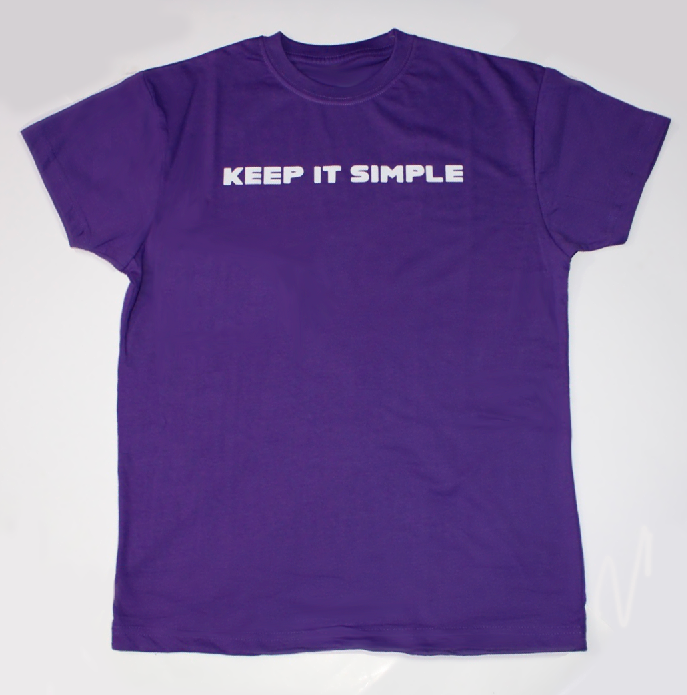 PURPLE "KEEP IT SIMPLE" T-SHIRT