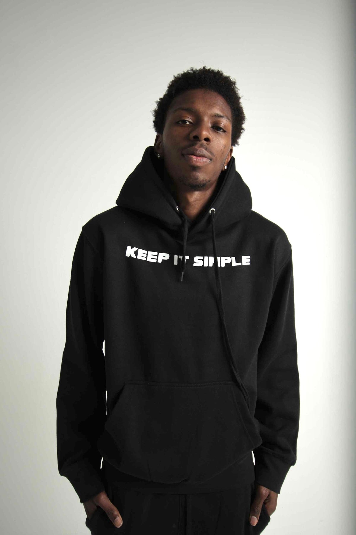 BLACK "KEEP IT SIMPLE" Hoodie