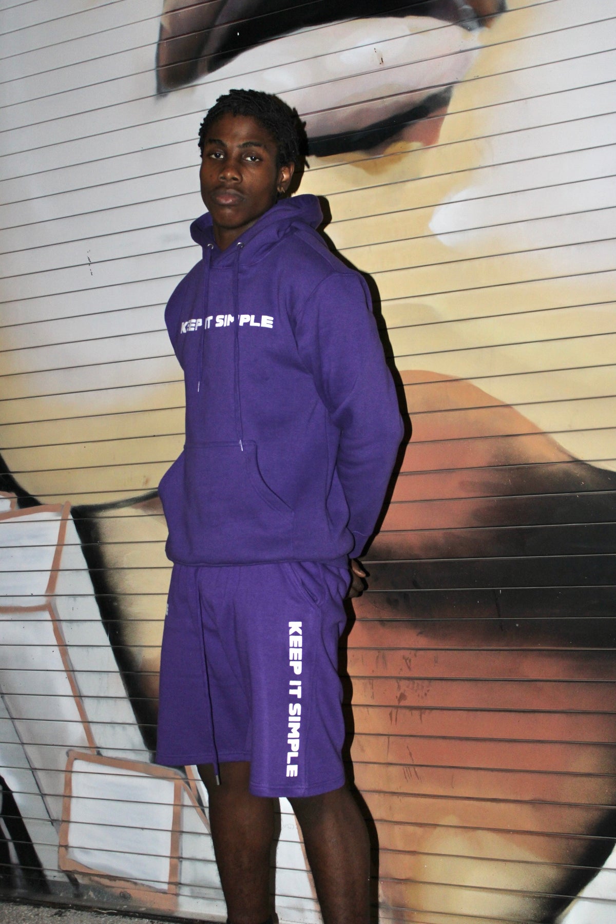 PURPLE "KEEP IT SIMPLE" Hoodies