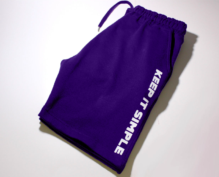 PURPLE "KEEP IT SIMPLE" SHORTS