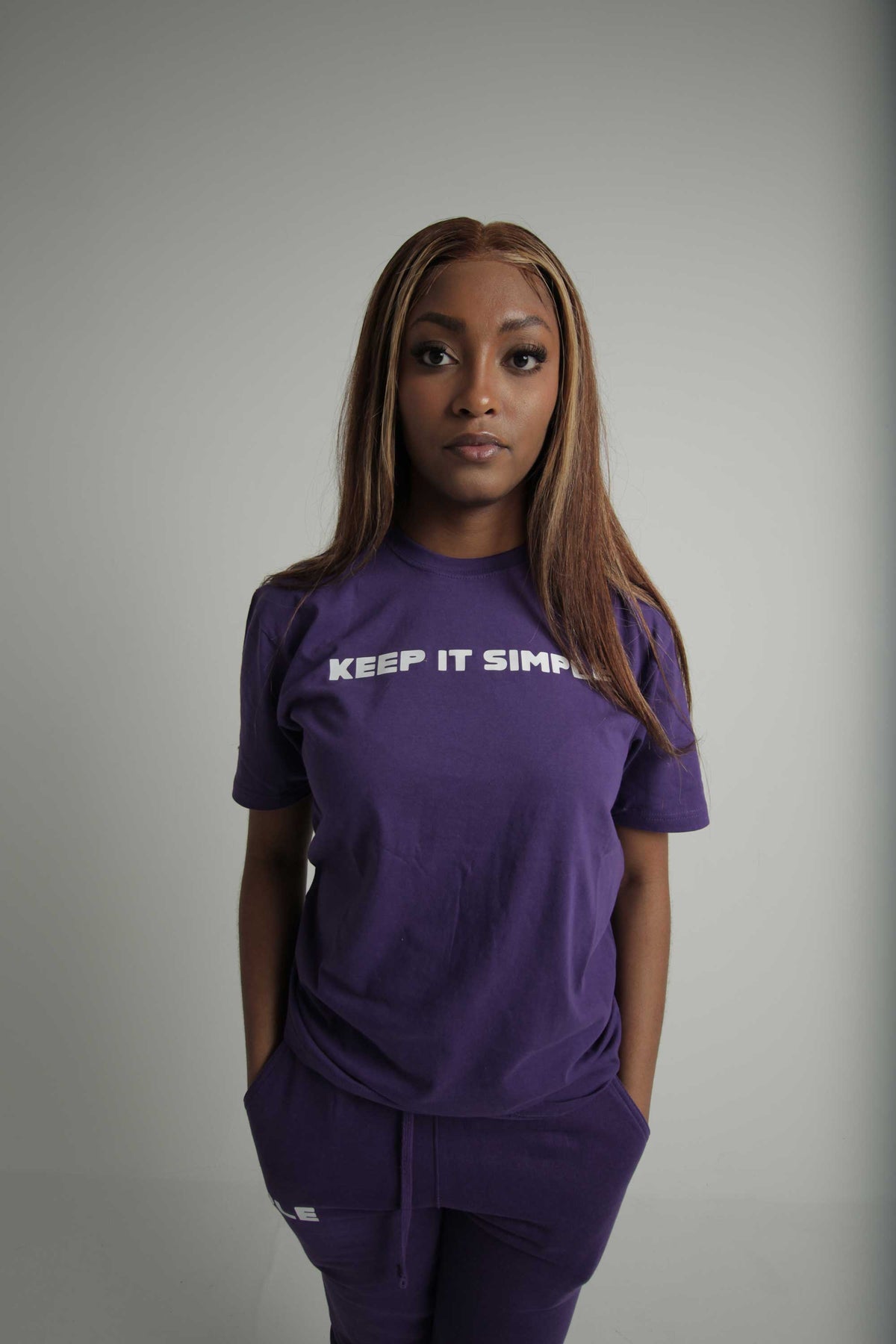 PURPLE "KEEP IT SIMPLE" T-SHIRT