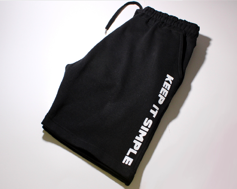 BLACK "KEEP IT SIMPLE" SHORTS