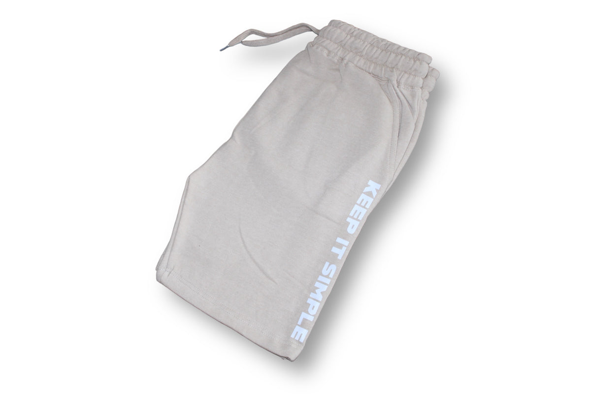 BEIGE "KEEP IT SIMPLE" SHORTS