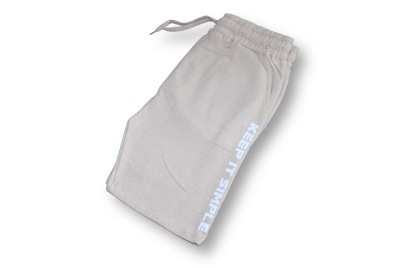 BEIGE "KEEP IT SIMPLE" SHORTS