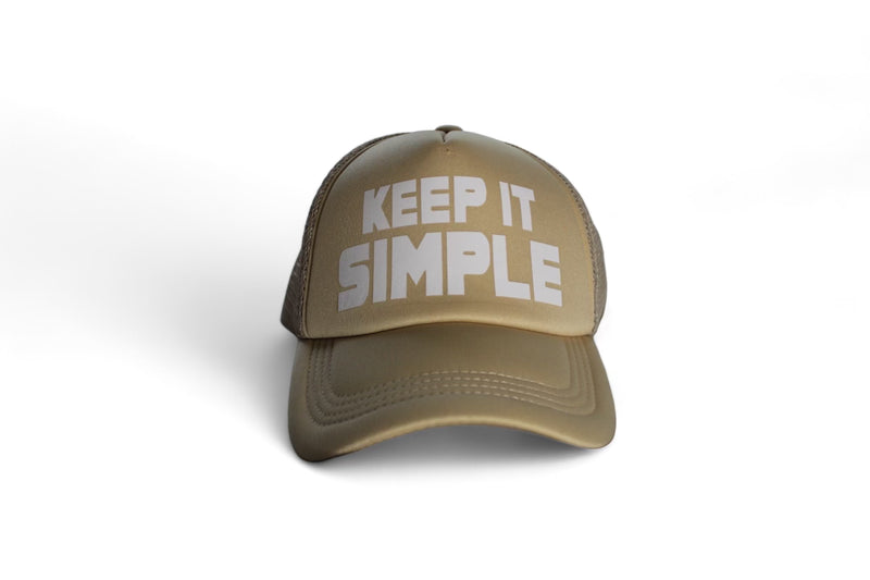 Beige/White Keep It Simple Hat