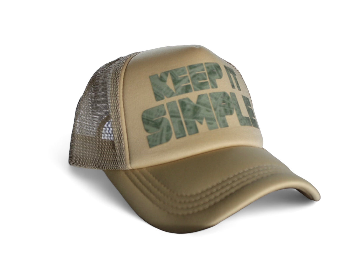 Beige/Green Keep It Simple Hat